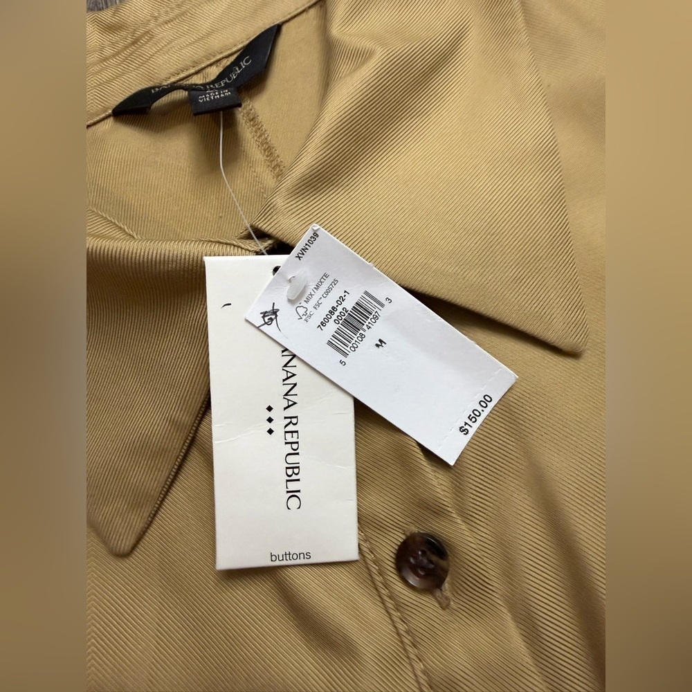 NWT Banana Republic Wide-Leg Jumpsuit in “New British Khaki” Medium - Picture 8 of 10